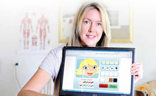 FOOD FOR THOUGHT: Georgia Woods has created a computer game to encourage healthy eating. FOOD FOR THOUGHT: Georgia Woods has created a computer game to encourage healthy eating.